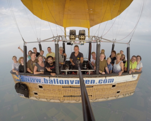 Ballonvaren Zwolle naar Dalfsen met piloot Martijn